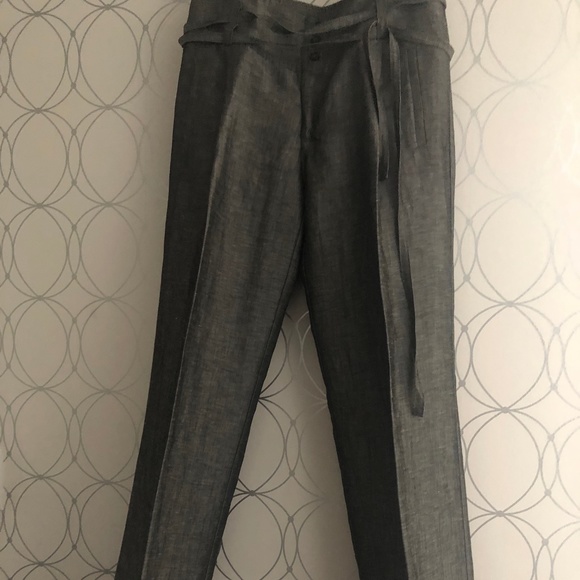 Identify Grey Linen Pants ~ Made in Canada - Picture 3 of 12